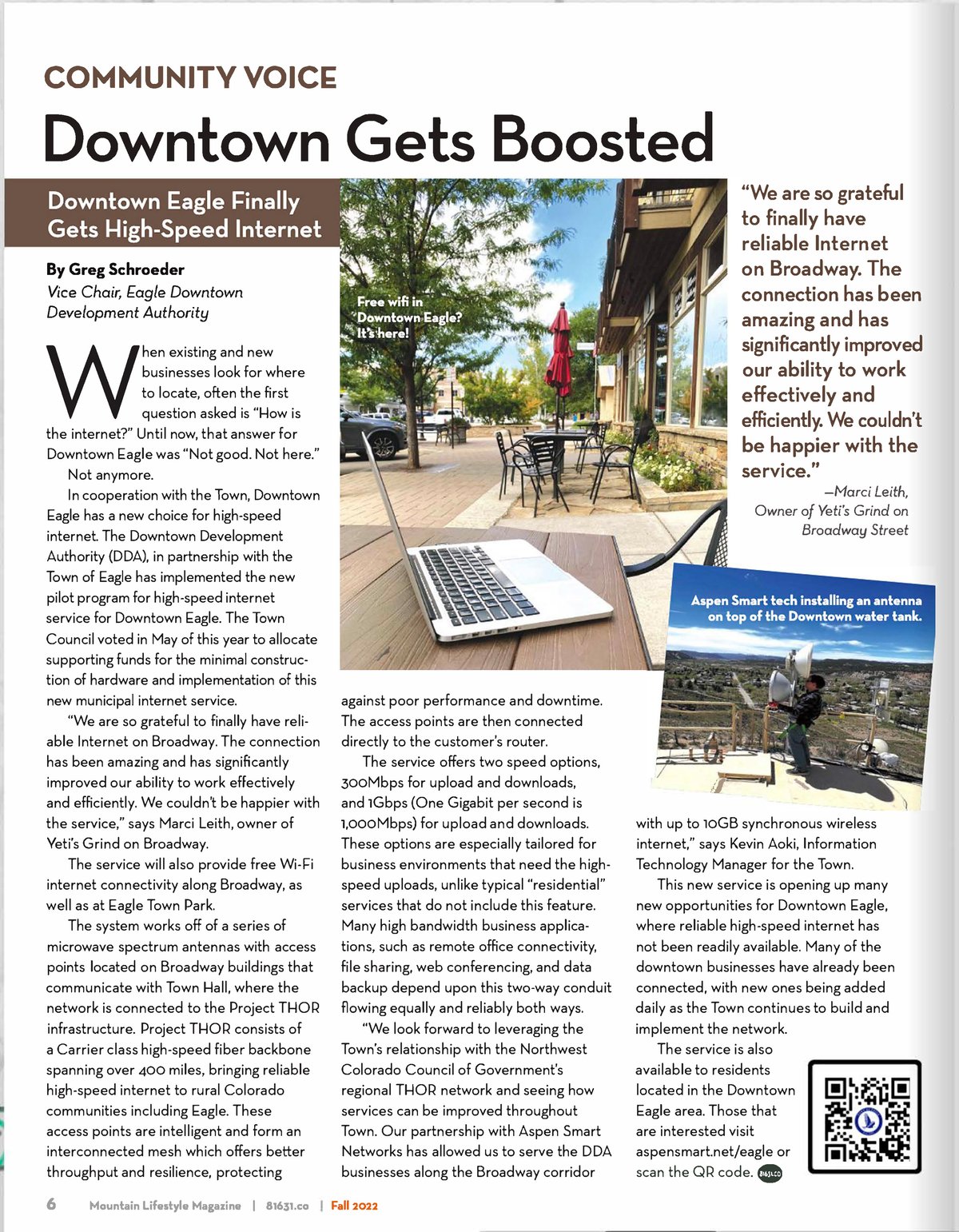 Mountain Lifestyle Mag article Mountain Lifestyle Mag article